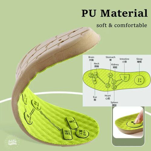 Acupressure on Foot Insoles For Shoes Breathable Deodorant S