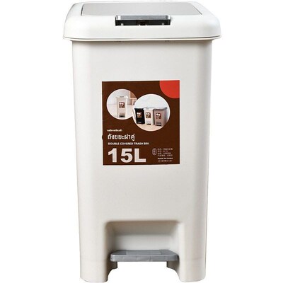 Rubbish Can Kitchen Toilet Trash with Press Lid Garbage Bin