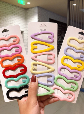 6/10/20/30Pcs New Women Girls Sweet Hairpins Colorful Trangl