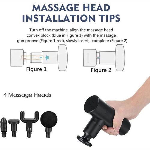 Mini Massage Gun Deep Tissue Portable 4 Speeds Percussion Mu