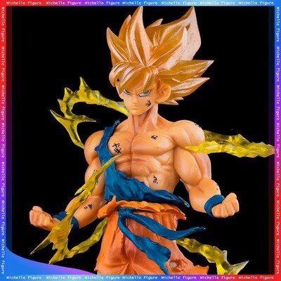 Hot Anime Dragon Ball Son Goku Super Saiyan Figure 17cm/6.69