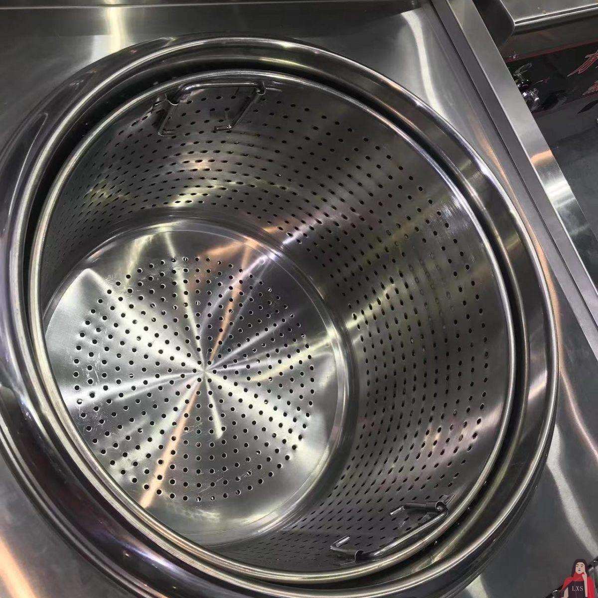不锈钢加厚漏桶沥水桶洗小龙虾桶多功能商用卤虾桶卤水桶汤桶内胆