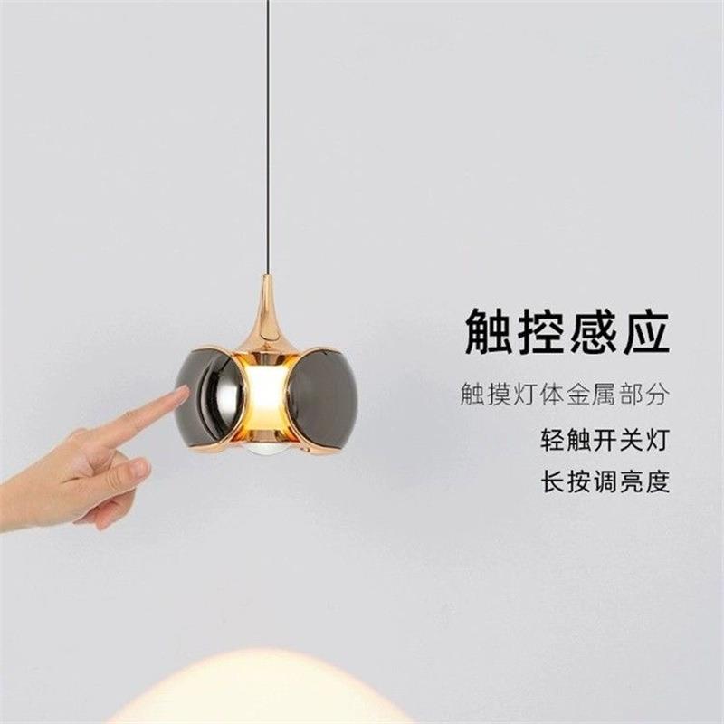 调升降小吊灯北欧卧室床头吊线灯伸缩悬停触摸开关科锐光源3000K图片