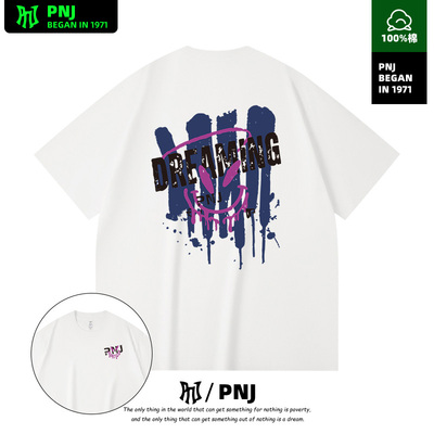 简约字母印花休闲短袖T恤男女款夏季百搭宽松重磅纯棉情侣上衣