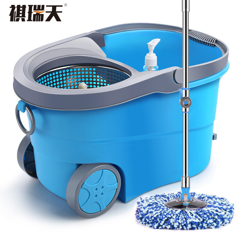 祺瑞天免手洗拖把桶旋转拖把自动甩干双驱动手压拖布桶墩布地拖桶