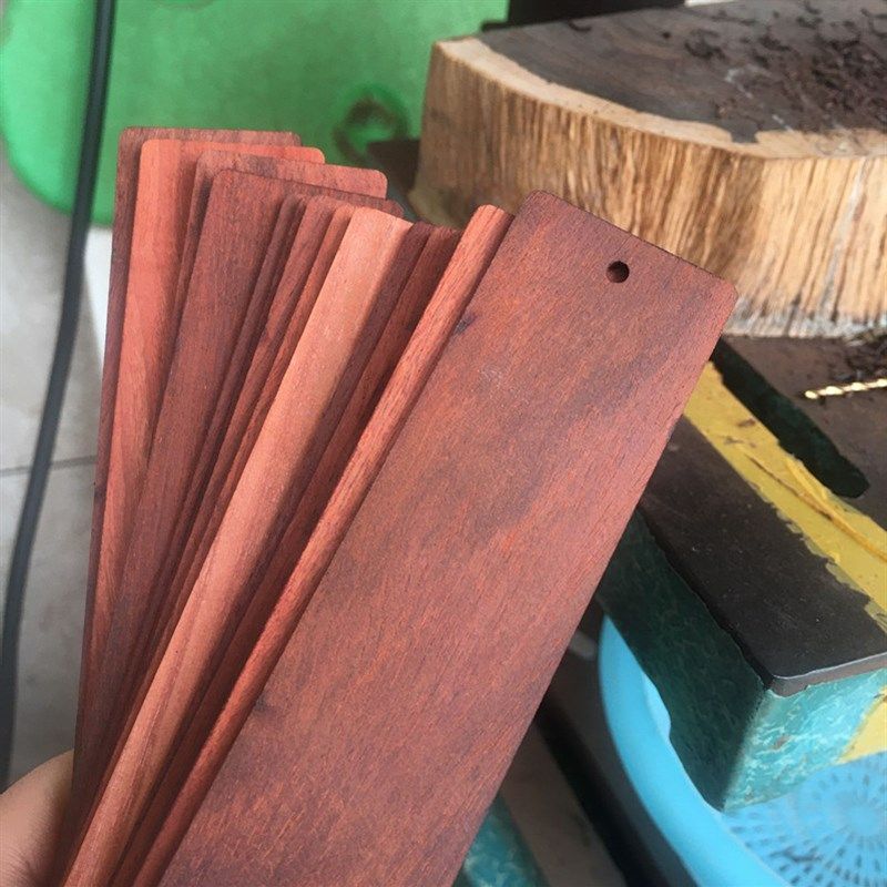 原木书签特价处理未打磨紫光檀东非黑黄檀黑檀木小料血檀1份10支