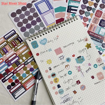 Planner Stickers for Diary Scrapbooking Bullet Journal