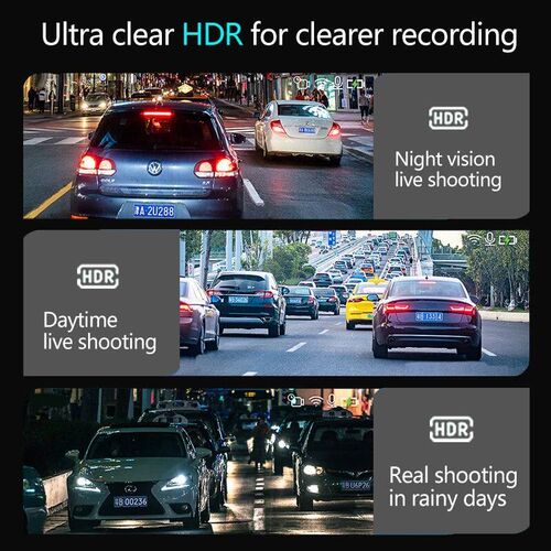 10-inch for Car Touch Screen Video Recorder Rearview mirror
