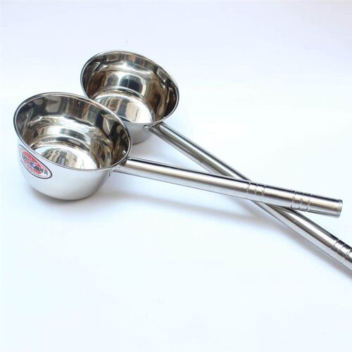 Stainless steel flat bottom water spoon square/round handle