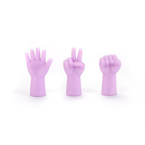 New Rock Paper Scissors Rubber Knitting Needle Cap AntiSlip