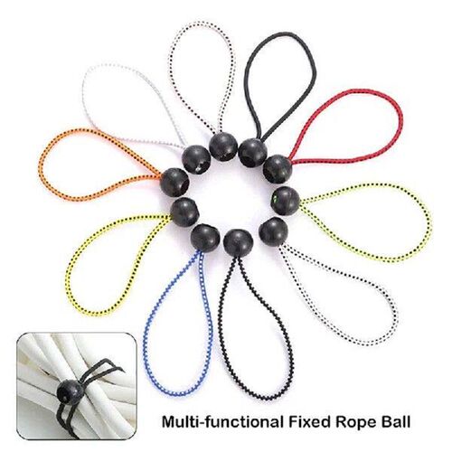 10pcs Multi-functional Fixed Rope Ball Plastic Ball Outdoor