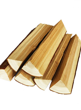 手工原生态香杉柴火壁炉厨柜装饰背景墙摆设真实原木新房旺宅兴财