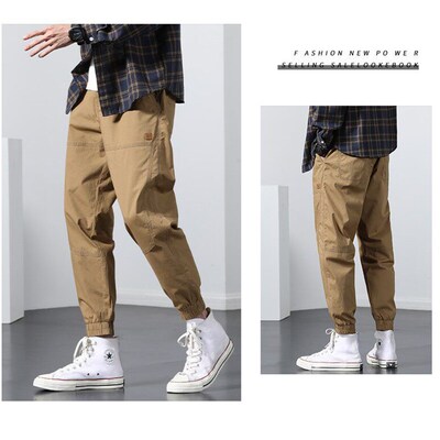 High-end Overalls Mens New Loose Large Size Casual Ankle-le