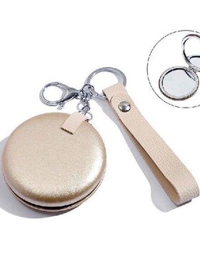 1Pcs Compact Mirror Keychain Folding Pocket Mirror Portable
