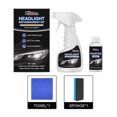 HOMONTH Headlight Restoration Kit - For yellowing, fogging,