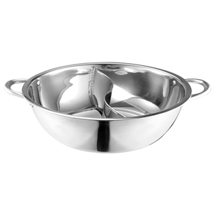 鸳鸯锅不锈钢电磁炉专用加厚火锅锅家用涮锅火锅盆清汤锅具大容量