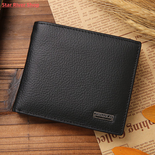 100% Genuine Leather Men Wallets Premium Product Real Cowhid