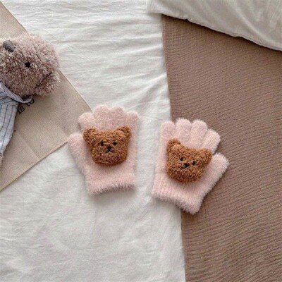 Comfortable Baby Boy Winter Gloves Mittens Fine Knitting