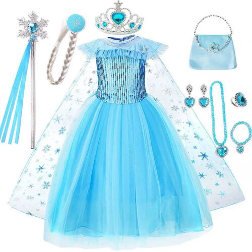 Toddler Sequined Elsa Party Dress for Girl  Festival Carniva