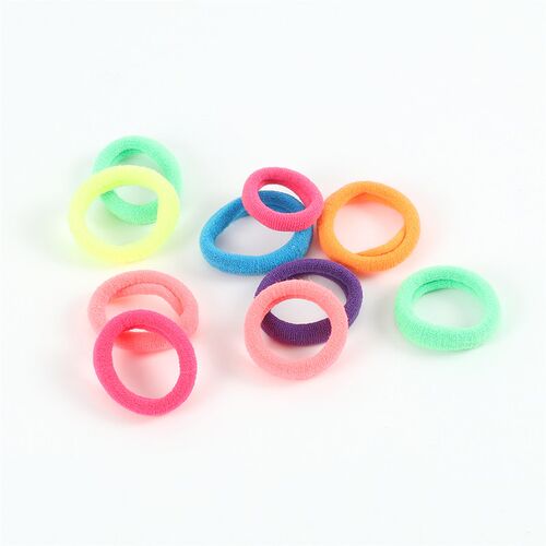 100pcs/Set Girls Colorful Nylon Hair Bands Children tail Hol