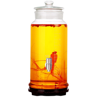 泡酒玻璃瓶家用高档酒瓶专用酒坛子加厚密封10斤20斤带龙头泡酒罐