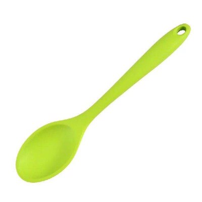 Dining Spoon Silicone Non-Stick Oval Stirring Spoon Dinner