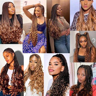 Loose Wave Spiral Curl Braids Synthetic Hair French Curls Br