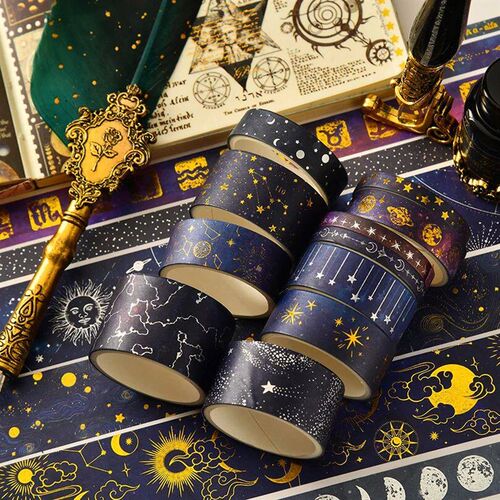 20Pcs Universe Washi Tapes Scrapbooking Supplies Masking Tap