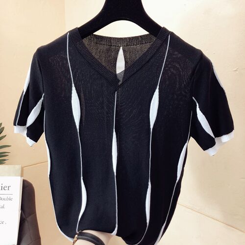 Women Spring Summer Style Knitted Sweater Pullovers Lady Cas