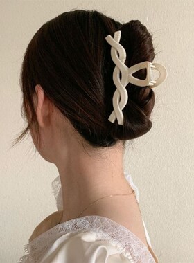 发夹Hot Sale Solid Color Claw Clip Large Barrette Crab Hair