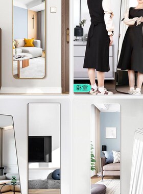 Mirrors Aluminum Alloy Piering Mirror Wall-mounted Full-Body