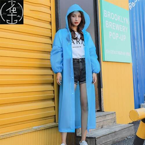 Rain Coat EVA Rain Poncho for Women and Men Emergency Rain G