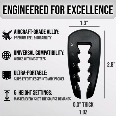 Golf Tee Height Tool高尔夫球座高度调整器球钉设定器