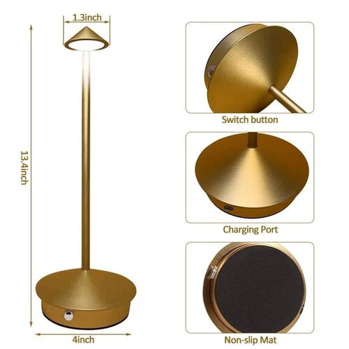 Rechargeable Table Lamp Creative Dining Touch Led Hotel Bar
