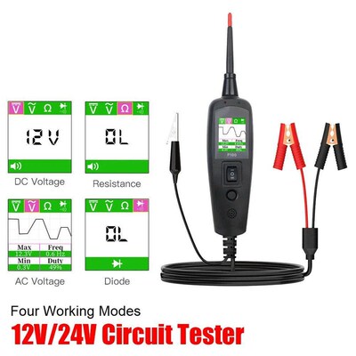 P100 24V 12V Probe Pen Car Tester Voltage Resistant Test Cir