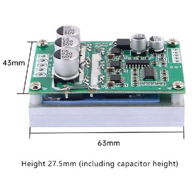 500W DC 12-36V Brushless Motor Speed Controller Hall Free