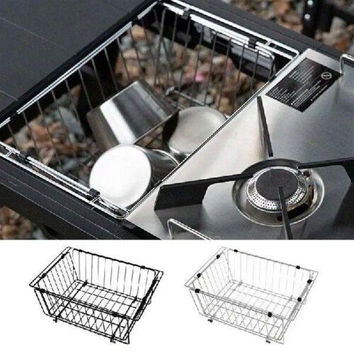 Folding Wire Basket Stainless Steel Wire Storage Basket