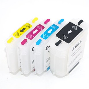 Refillable Ink Cartridge for HP11 82 with ARC Chip for HP De