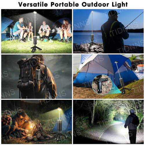Telescopic Camping Light Rechargeable Fishing Lantern Dimmin