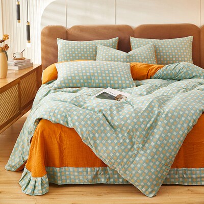 Cotton Double-layer Gauze Four-piece Set Of Four Pairs For N