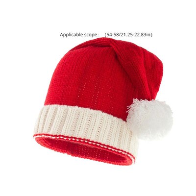 Christmas Hats Red Santa Hat Autumn And Winter Warm Hat Knit