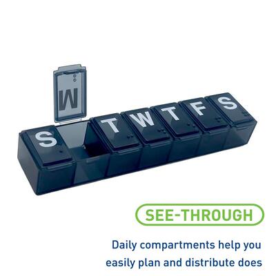 Weekly Pill Organizer Vitamin Planner Medicine Container