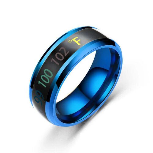 Titanium Steel Body Temperature Ring Fashion Mood Feeling In