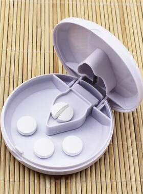 Portable Pill Cutter Splitter Divide Storage Medicine Cut Co