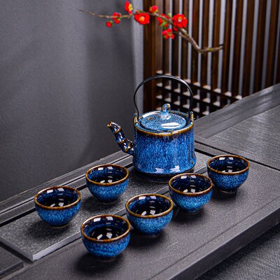 Chinese Kung Fu Tea Set glass Portable Teapot Set