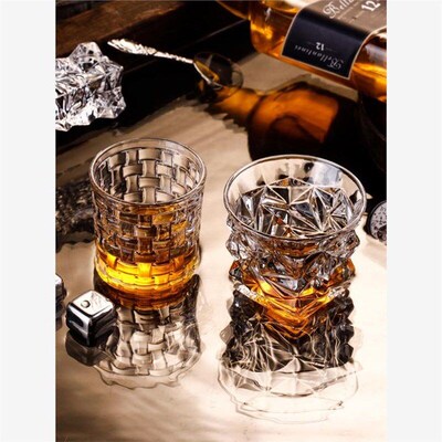 lead-free wine whiskey glass home beer glass cup set europea
