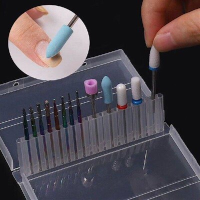 13Pcs Ceramic Milling Cutters For Manicure Carbide Tungsten