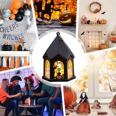 Halloween Pumpkin Lantern Halloween Atmosphere Wind Lamp Dec