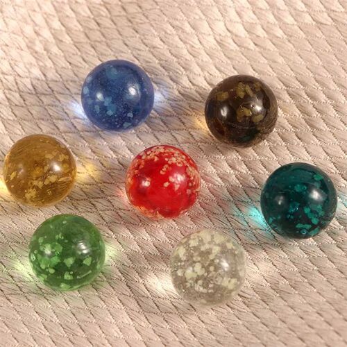 10pcs Children Toys Luminous Glass Ball 16mm Cream Console G