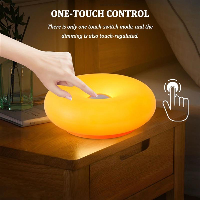 USB plug Doughnut table lamp bedroom bedside ambient light B图片